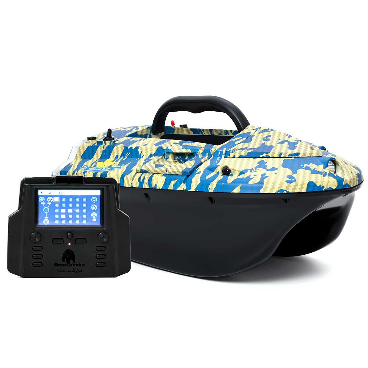 BearCreeks iPilot40 bateau amorceur GPS – 4 kg, double trémie