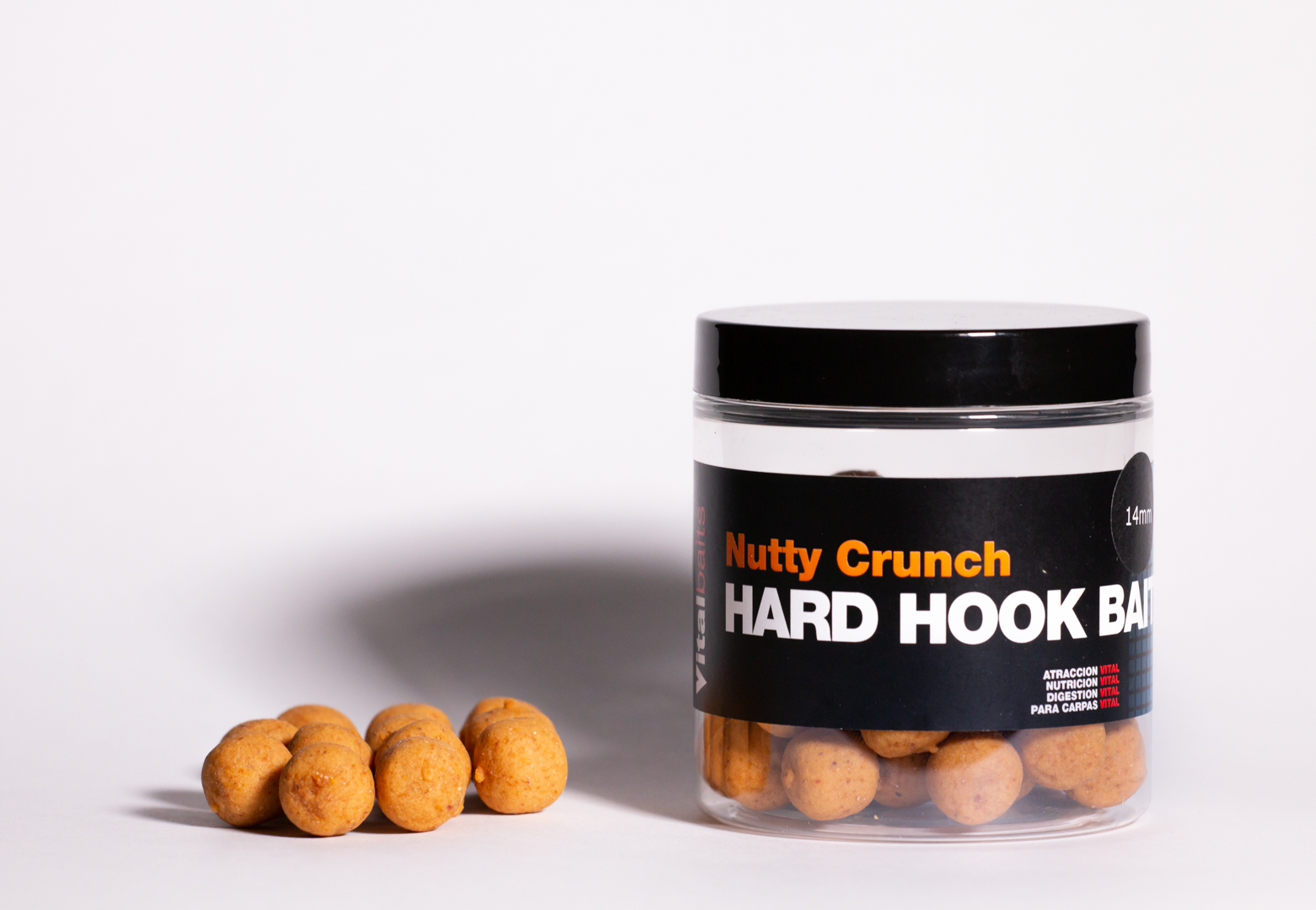 Appâts durs pour hameçon Vitalbaits Nutty Crunch 14-24mm 100g