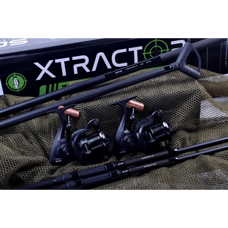 Kit carpe XTRACTOR 2 cannes 9' 3.00LB / 10' 3.25LB