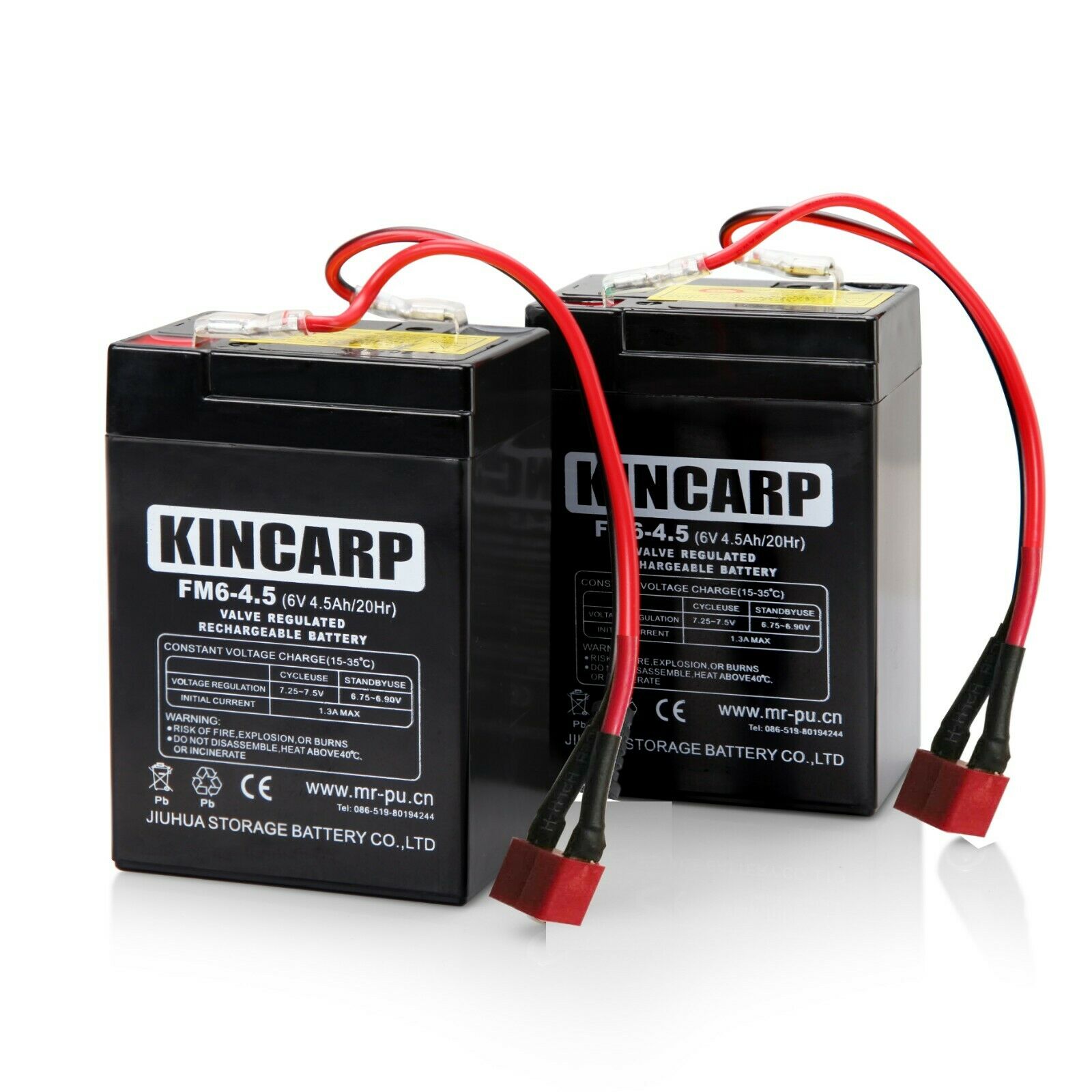 Batteries plomb-acide BearCreeks pour iCatcher Mini, Navimate et Carpmate