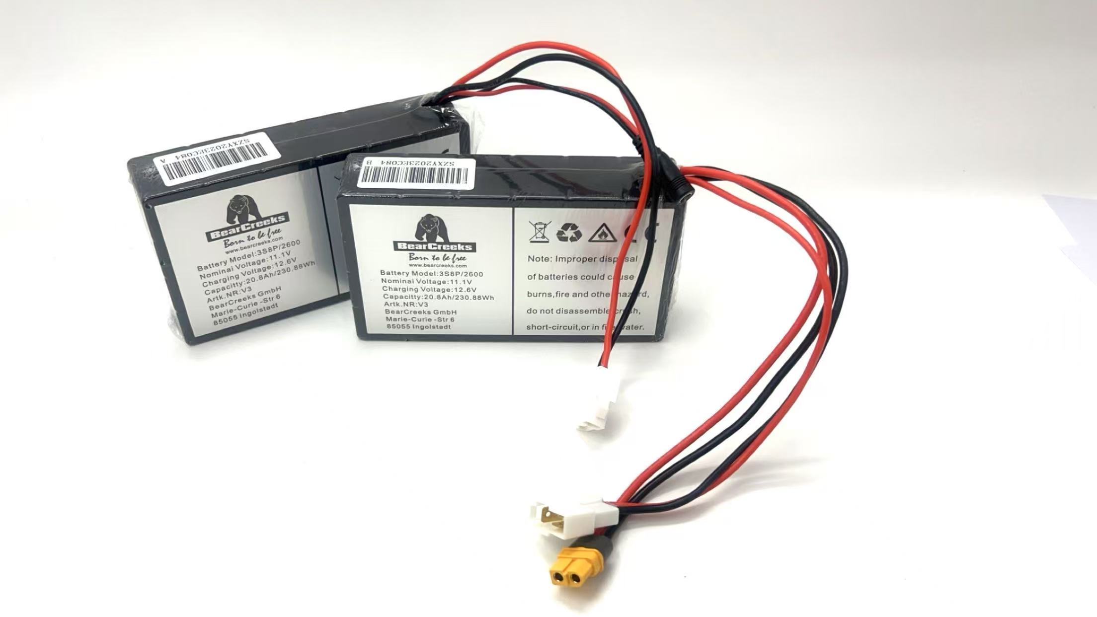 Piles au lithium pour les bateau amorceur