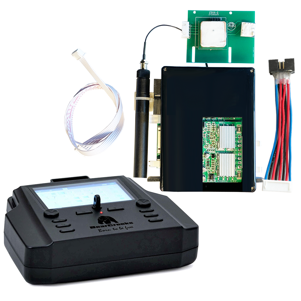 BearCreeks iPilot Kit de Mise à Niveau pour Bateau Amorceur : Contrôle du Bateau Amorceur, Pilote automatique GPS et batterie externe | Tout-en-Un, Solution Ultime